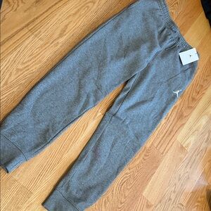 Gray Jordan Joggers with Logo